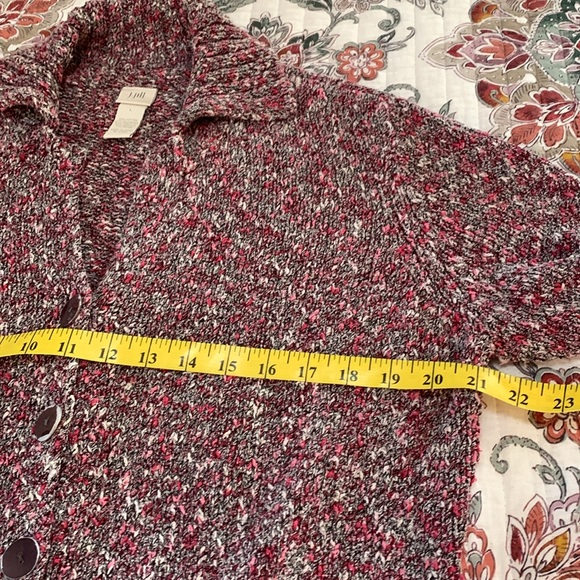 Women’s J.Jill marbled button down cardigan. - Picture 5 of 8